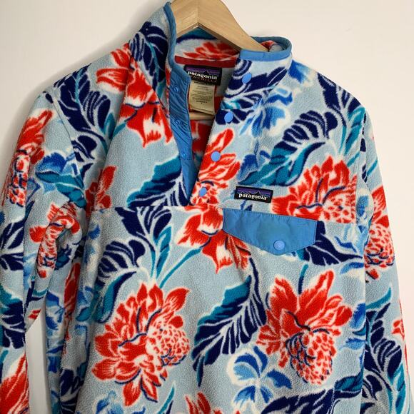 Patagonia Synchilla Snap-T Fleece Pullover Hawaiian Manoa Dusk Blue Small Rare - Picture 5 of 16